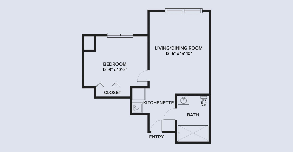 One-Bedroom A floorplan