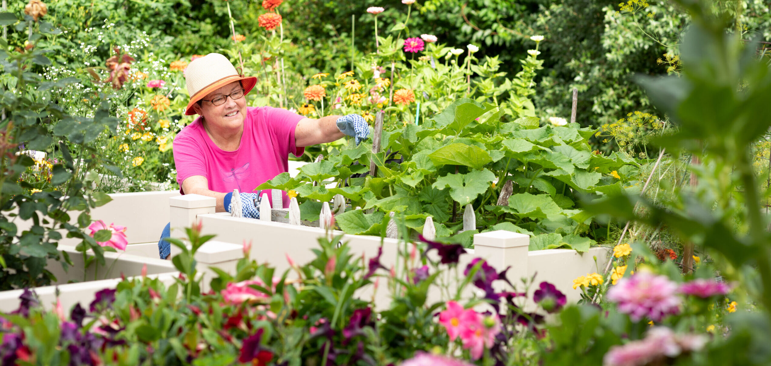 Woman gardening