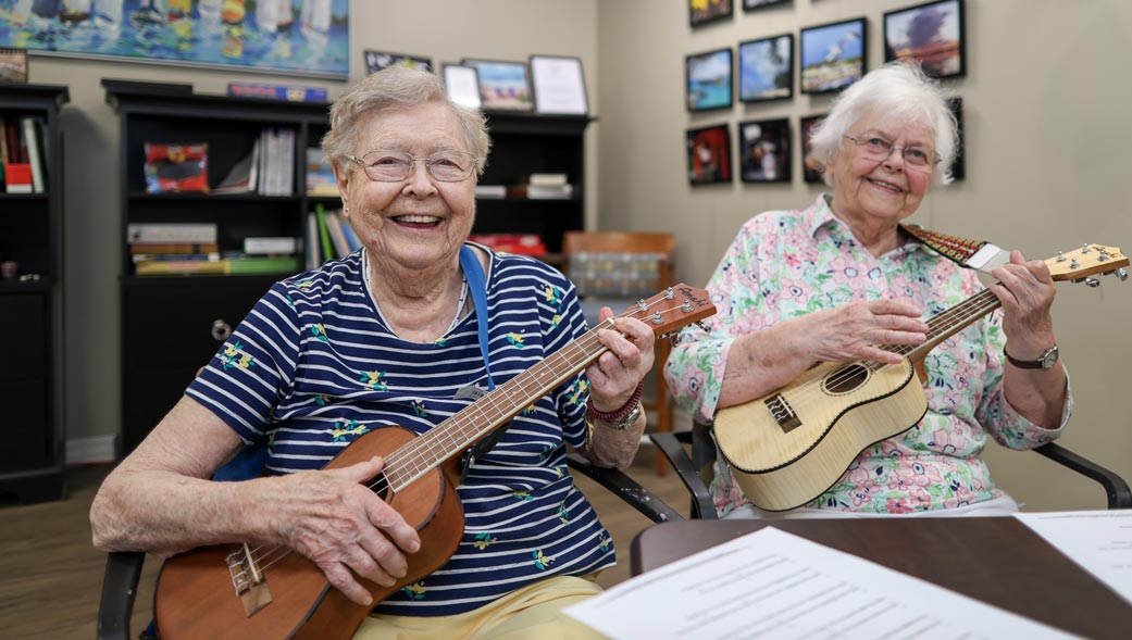 Ukulele club residents