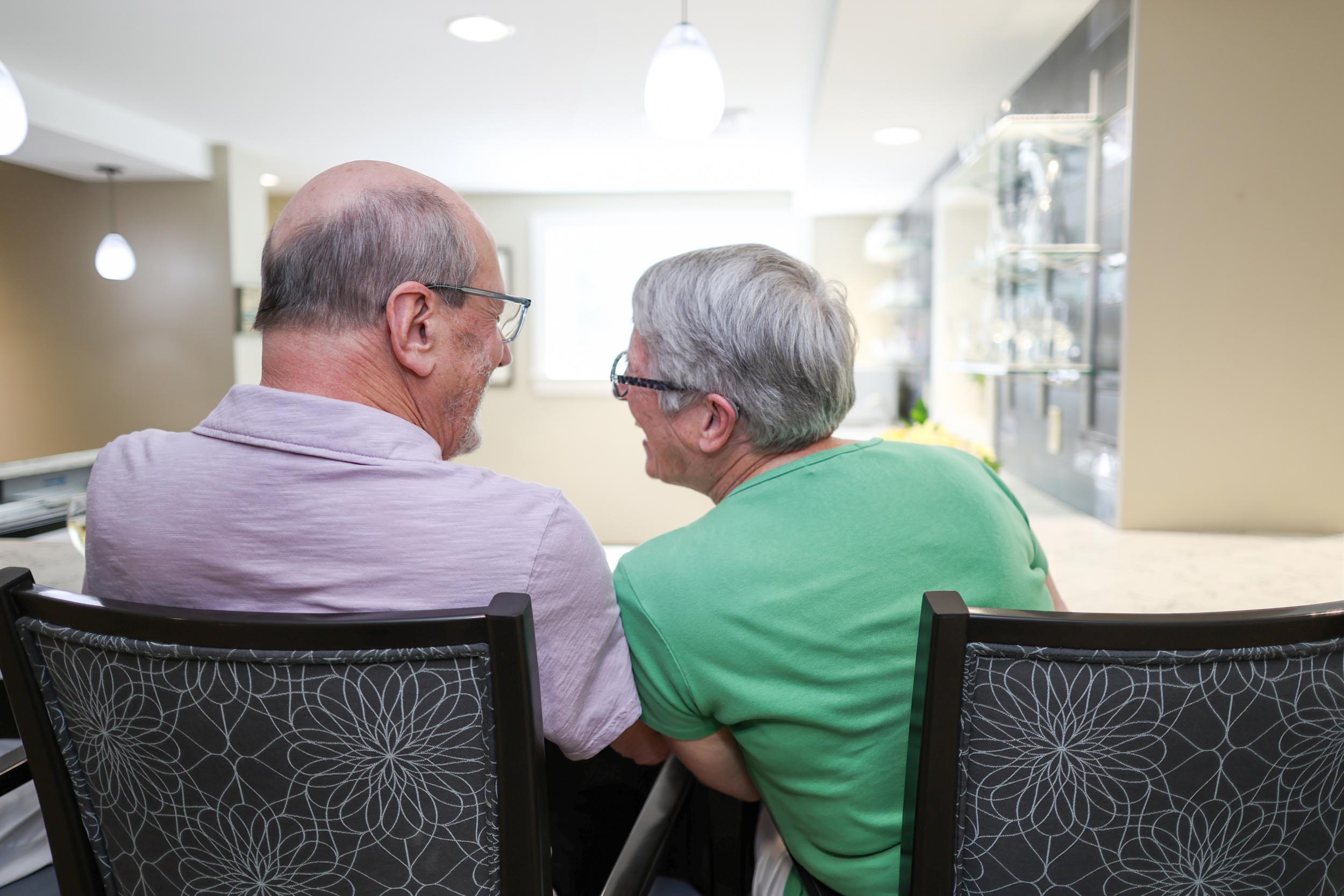 Residents Ken and Marylu at the Village Bar