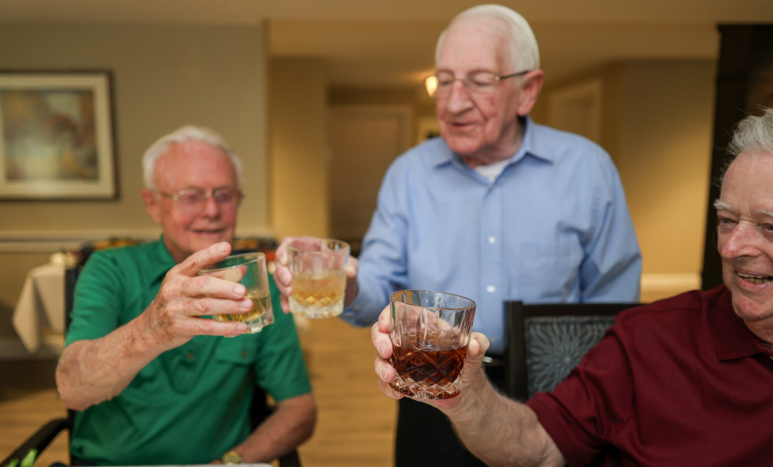 Senior independent living residents at New Pond Village