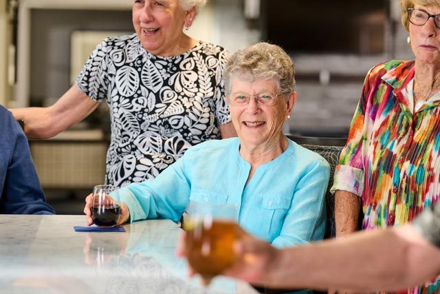 Residents at the Village Bar